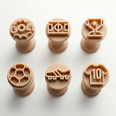 Kit Carimbo Marcador Brigadeiros Futebol Molde Festa