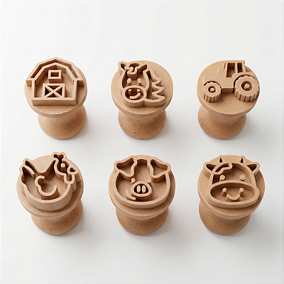 Kit Carimbo Marcador Brigadeiros Fazenda Fazendinha Festa