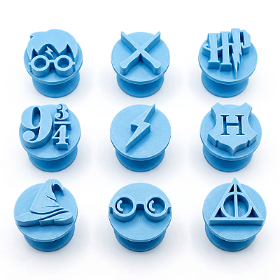 Kit 9 Carimbo Marcador Brigadeiro Harry Potter Filme Série