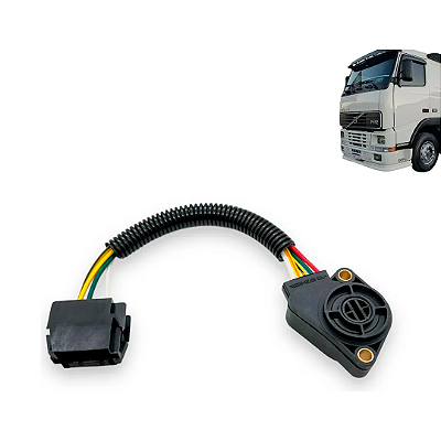 Sensor Pedal Acelerador 5 Pinos Volvo Fh Nh Fm Pino Chato