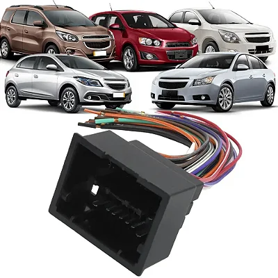 CHICOTE DE LIGAÇÃO, CONECTOR MACHO, GM COBALT, CRUZE, SONIC, SPIN, ONIX