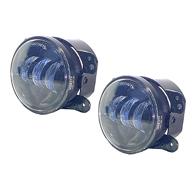 Par Farol 3 Leds Auxiliar Milhas Neblina Led 4 Polegadas