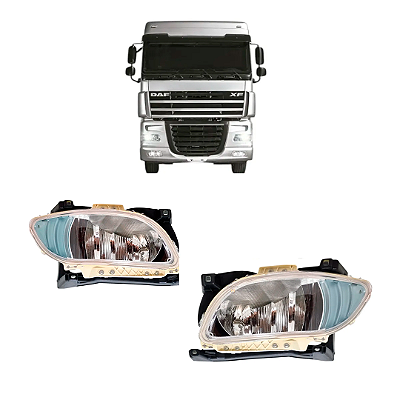 PAR Farol Auxiliar Milha Esquerdo Compatível Daf Xf/cf Após 2020