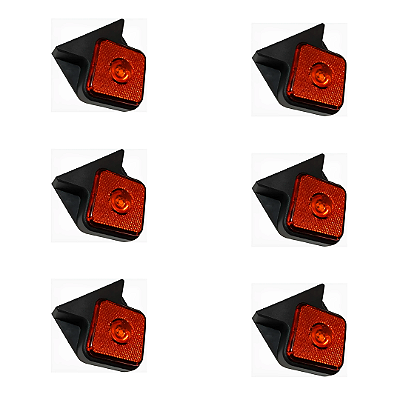 Kit com 6 Lanternas Laterais LED Bivolt para Carreta