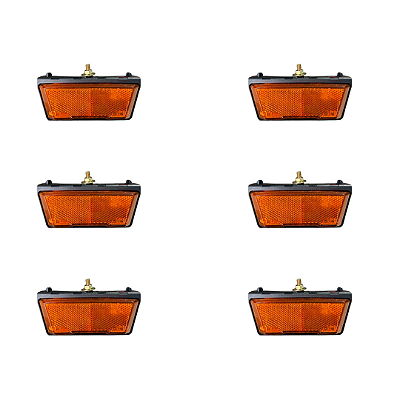 Kit com 6 lanterna Lateral Led Amarela Randon New R 2022 Em Diante