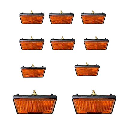 Kit com 10 lanterna Lateral Led Amarela Randon New R 2022 Em Diante