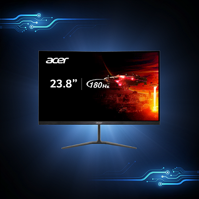 Monitor Led 23,8" Acer Kg240y Gamer Fhd / 180hz / Hdmi / Dp / 1ms
