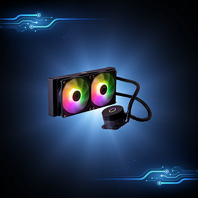 Water Cooler Masterliquid 240L Core Argb 24CM Preto Cooler Master