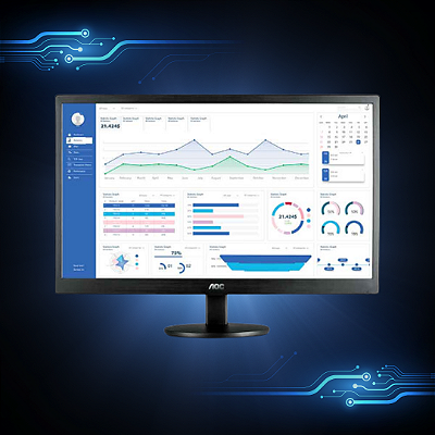 Monitor Aoc 18,5" Led E970swhnl Widescreen Vga / Hdmi