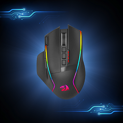 Mouse Gamer Redragon Sem Fio Swain Preto M915rgb-wl