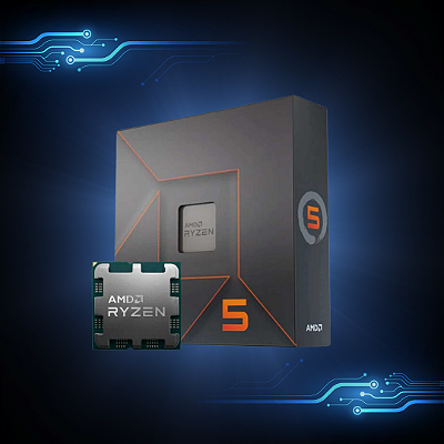 Processador Amd Ryzen 5 7600x 4.7ghz (turbo 5.3ghz) 32mb Cache Am5 100-100000593wof