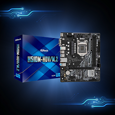 Placa Mae (intel) Asrock H510m-hdv/m.2 Ddr4 Lga1200 10° e 11° Geracao