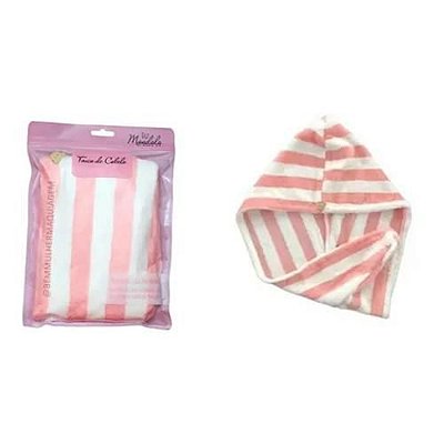 Toalha Touca Mágica P/ Secar Cabelo Pós Banho Anti Frizz