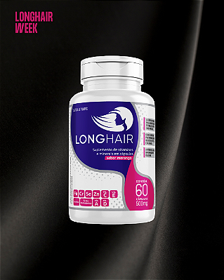 BLACK WEEK - 1 LONGHAIR CÁPS - CRESCIMENTO CAPILAR E ANTI QUEDA - 2 MESES