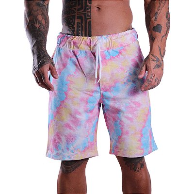 Bermuda Masculina Moletom MXD Conceito Tie Dye