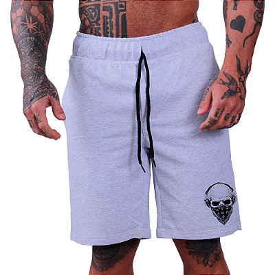 Bermuda Estampada Masculina MXD Conceito Caveira com Headphones e Máscara