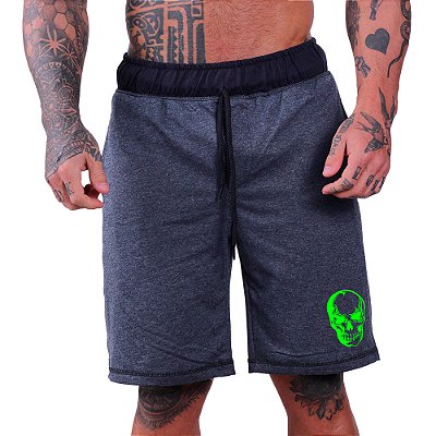 Bermuda Estampada Masculina MXD Conceito Caveira Fluorescente