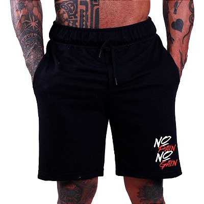 Bermuda Estampada Masculina MXD Conceito No Pain No Gain Horizontal