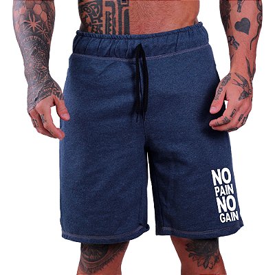 Bermuda Estampada Masculina MXD Conceito No Pain No Gain vertical