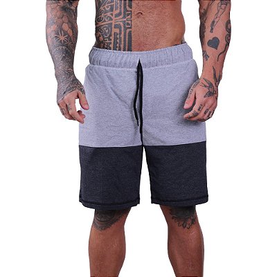 Bermuda Moletinho Masculina MXD Conceito Mescla Tradicional e Mescla Escuro