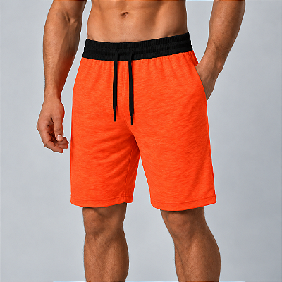 Bermuda Masculina Moletom MXD Conceito Laranja Fluorescente
