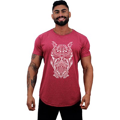 Camiseta Longline Manga Curta MXD Conceito Coruja