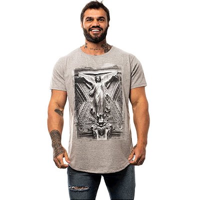 Camiseta Longline Masculina MXD Conceito Limitada Angel Anjo