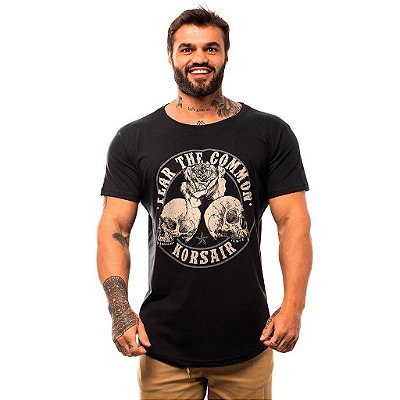 Camiseta Longline Masculina MXD Conceito Limitada Fear The Common