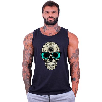 Regata Clássica Tradicional Masculina MXD Conceito Caveira Popstar