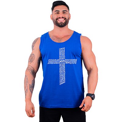Regata Clássica Tradicional Masculina MXD Conceito Crucifixo Motivacional
