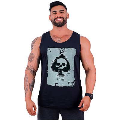 Regata Clássica Tradicional Masculina MXD Conceito Dark Skull