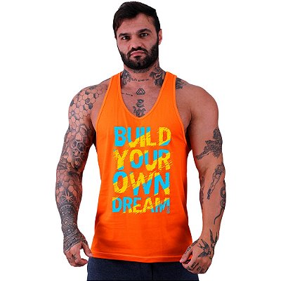 Regata Cavada Masculina MXD Conceito Build Your Own Dream Seu Sonho