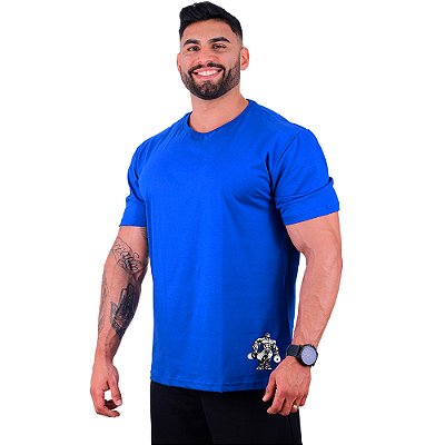 Camiseta Tradicional Masculina MXD Conceito Estampa Lateral Bodybulder
