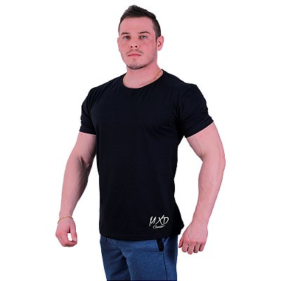Camiseta Tradicional Masculina MXD Conceito Estampa Lateral Logo Horizontal