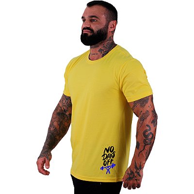 Camiseta Tradicional Masculina MXD Conceito Estampa Lateral No Days Off