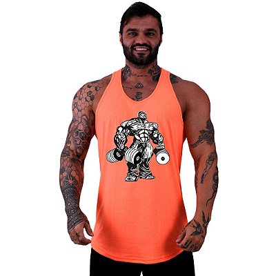 Regata Longline Masculina MXD Conceito Bodybuilding com Halteres