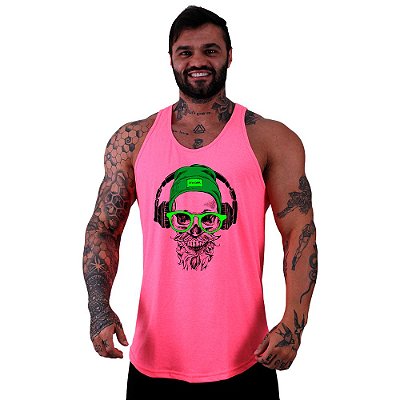 Regata Longline Masculina MXD Conceito Caveira de Fone