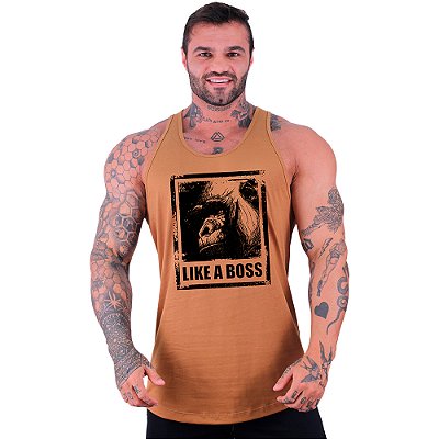Regata Longline Masculina MXD Conceito Macaco Like a Boss