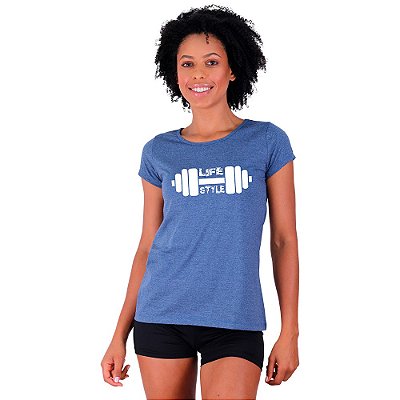 Camiseta Babylook Feminina MXD Conceito Life Style Treine com Estilo