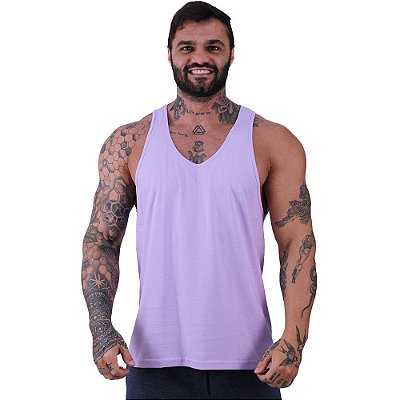 Regata Cavada Masculina MXD Conceito Lilás Bebê