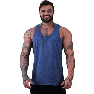 Regata Cavada Masculina MXD Conceito Mescla Marinho