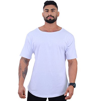 Camiseta Morcegão Masculina MXD Conceito Lisa 100% Algodão Branco