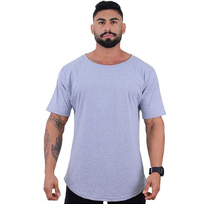 Camiseta Morcegão Masculina MXD Conceito 50% Algodão 50% Poliéster Lisa Mescla