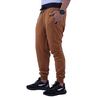 Calça Masculina MXD Conceito Moletom Mostarda