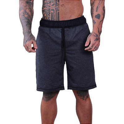 Bermuda Masculina Moletinho MXD Conceito Moletinho com Detalhe Preto