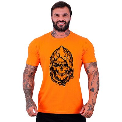 Camiseta Tradicional Masculina Manga Curta MXD Conceito Dead Skull