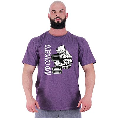 Camiseta Tradicional Masculina Manga Curta MXD Conceito Pitbull Maromba