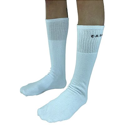 Meia Masculina Cano Alto Térmica Branco