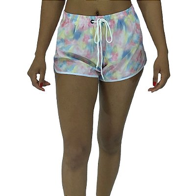 Shortinho Feminino Poliéster Marphim Sky Candy