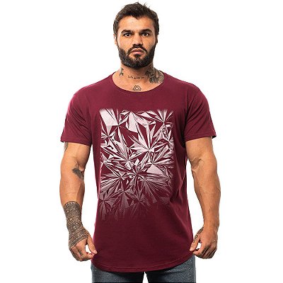 Camiseta Longline Masculina MXD Conceito Limitada Diamantes Efeito